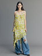 Daisy Ruffle Slip Dress