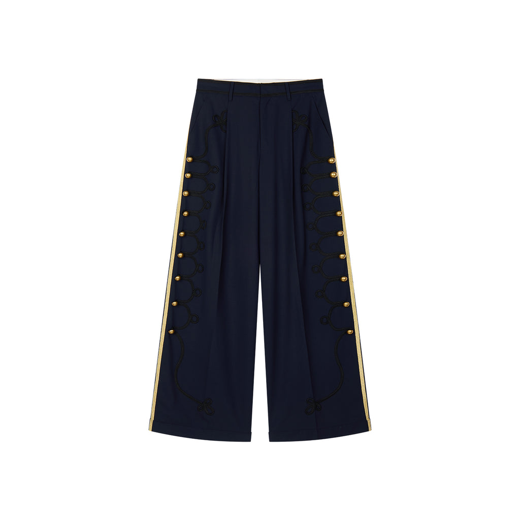 Vintage Romantic Officer Pants