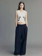 Vintage Romantic Officer Pants