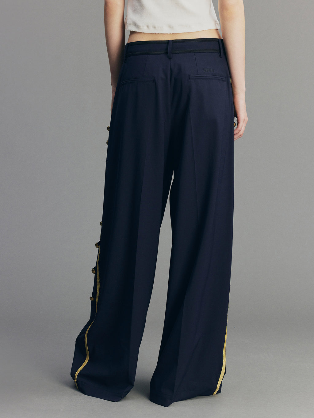 Vintage Romantic Officer Pants