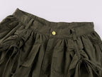 Bow-Detail Drawstring Cargo Shorts