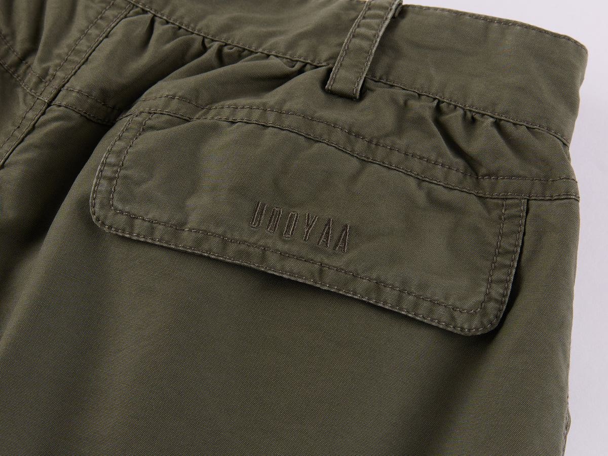Bow-Detail Drawstring Cargo Shorts