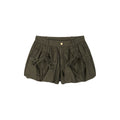 Bow-Detail Drawstring Cargo Shorts