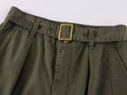 Bow-Detail Drawstring Cargo Pants