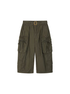 Bow-Detail Drawstring Cargo Pants