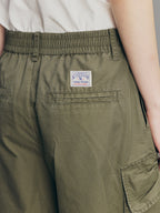 Bow-Detail Drawstring Cargo Pants