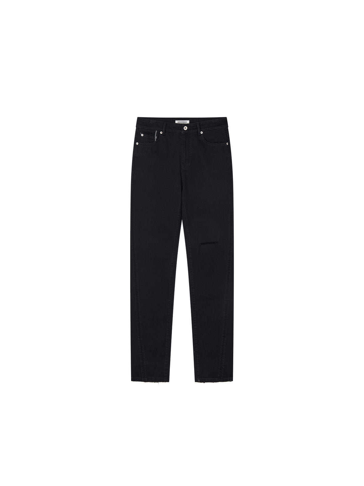 Rock-Inspired Skinny Distressed Jeans