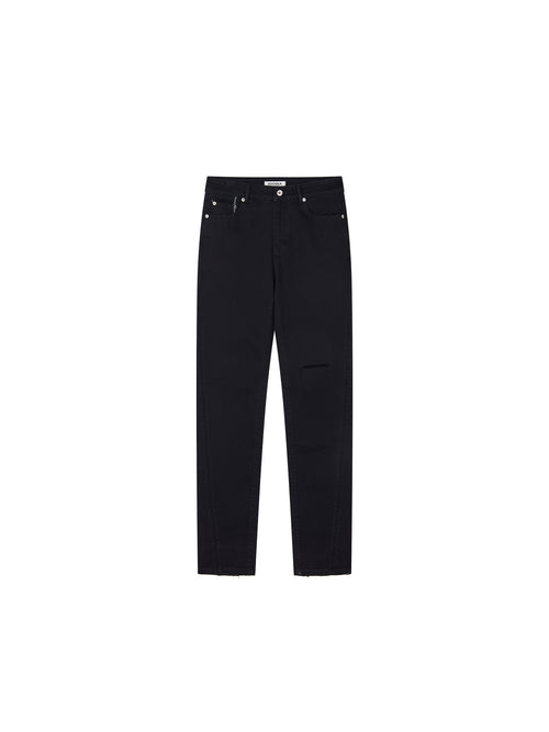Rock-Inspired Skinny Distressed Jeans