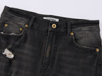 Rock-Inspired Skinny Distressed Jeans