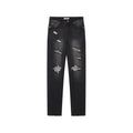 Rock-Inspired Skinny Distressed Jeans