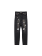 Rock-Inspired Skinny Distressed Jeans