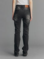 Rock-Inspired Skinny Distressed Jeans
