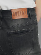 Rock-Inspired Skinny Distressed Jeans
