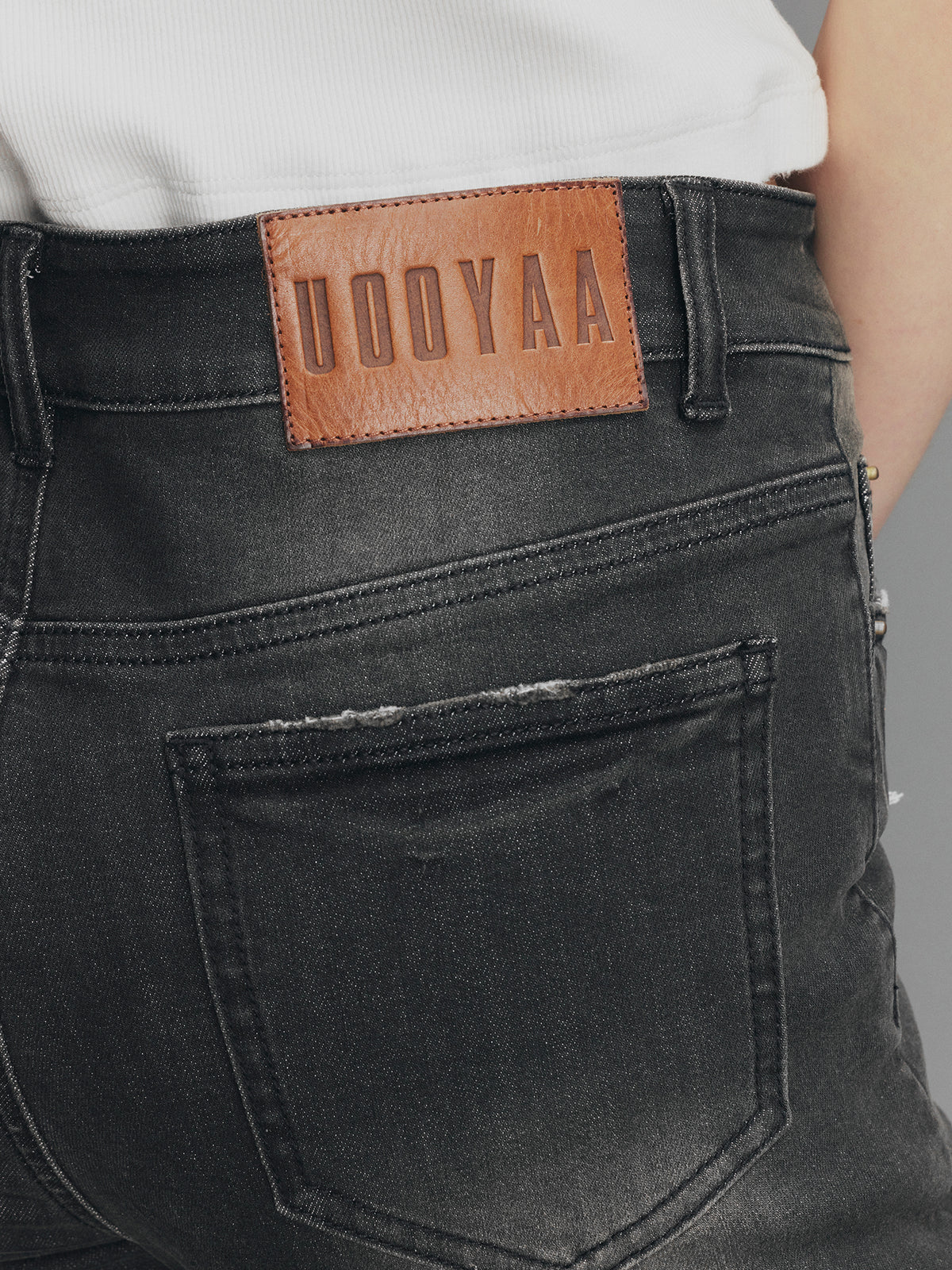 Rock-Inspired Skinny Distressed Jeans