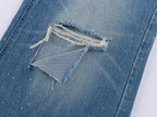 Vintage Rhinestone Straight Jeans