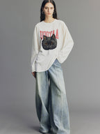 Vintage Glam Balloon Rhinestone Jeans