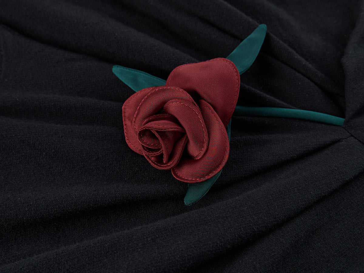 Hand-Shaped Rose Polo T-Shirt