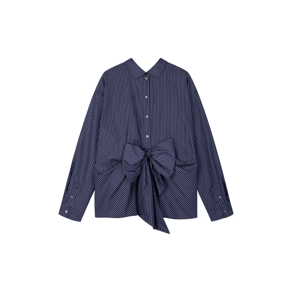 Reversible Bow Two-Way Shirt