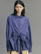 Reversible Bow Two-Way Shirt