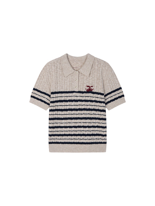 Striped Sporty Cherry T-shirt