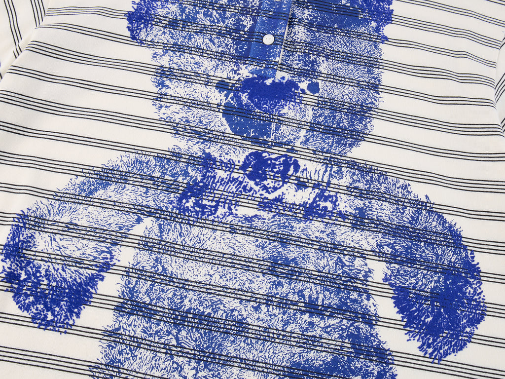 Bear-Print Polo Sweatshirt