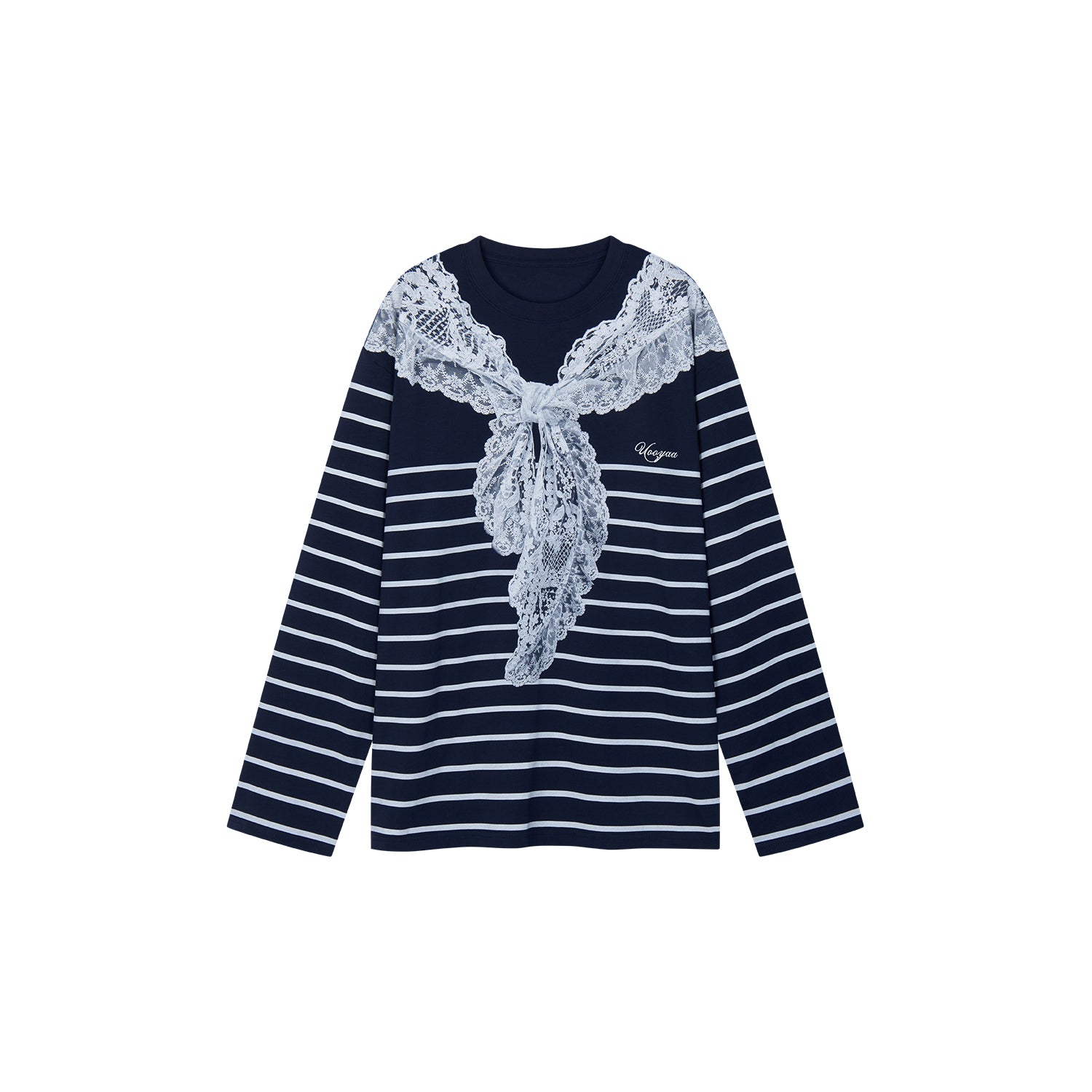 Striped Sailor Collar Sweatshirt