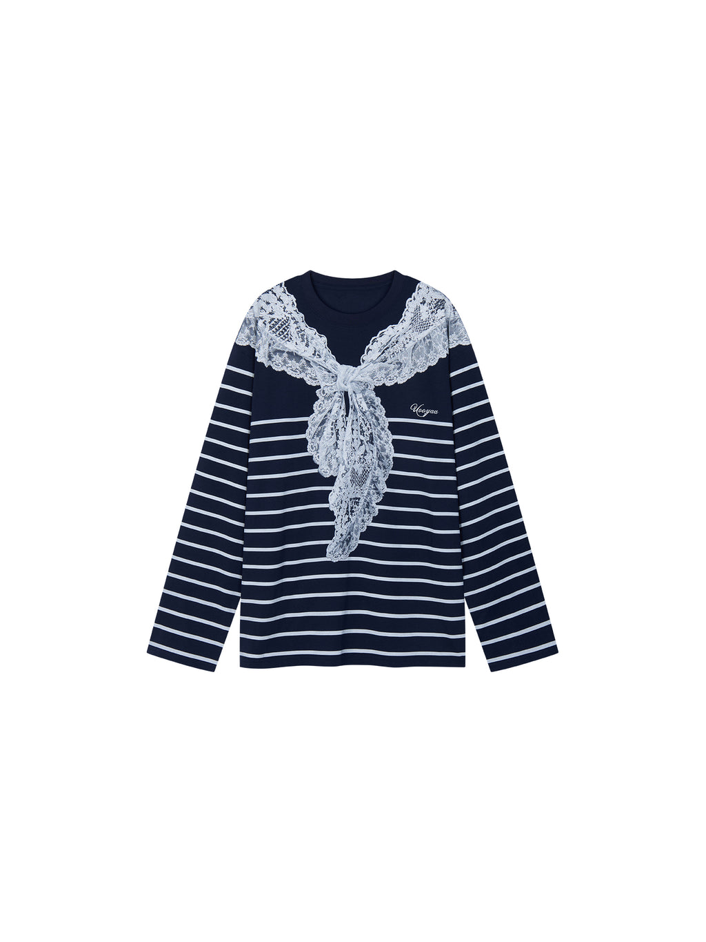 Striped Sailor Collar Sweatshirt