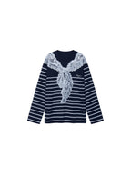 Striped Sailor Collar Sweatshirt