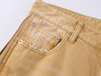 Paint-Spot Distressed Jeans