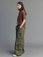 3D Bow Tie Multi-Pocket Cargo Pants