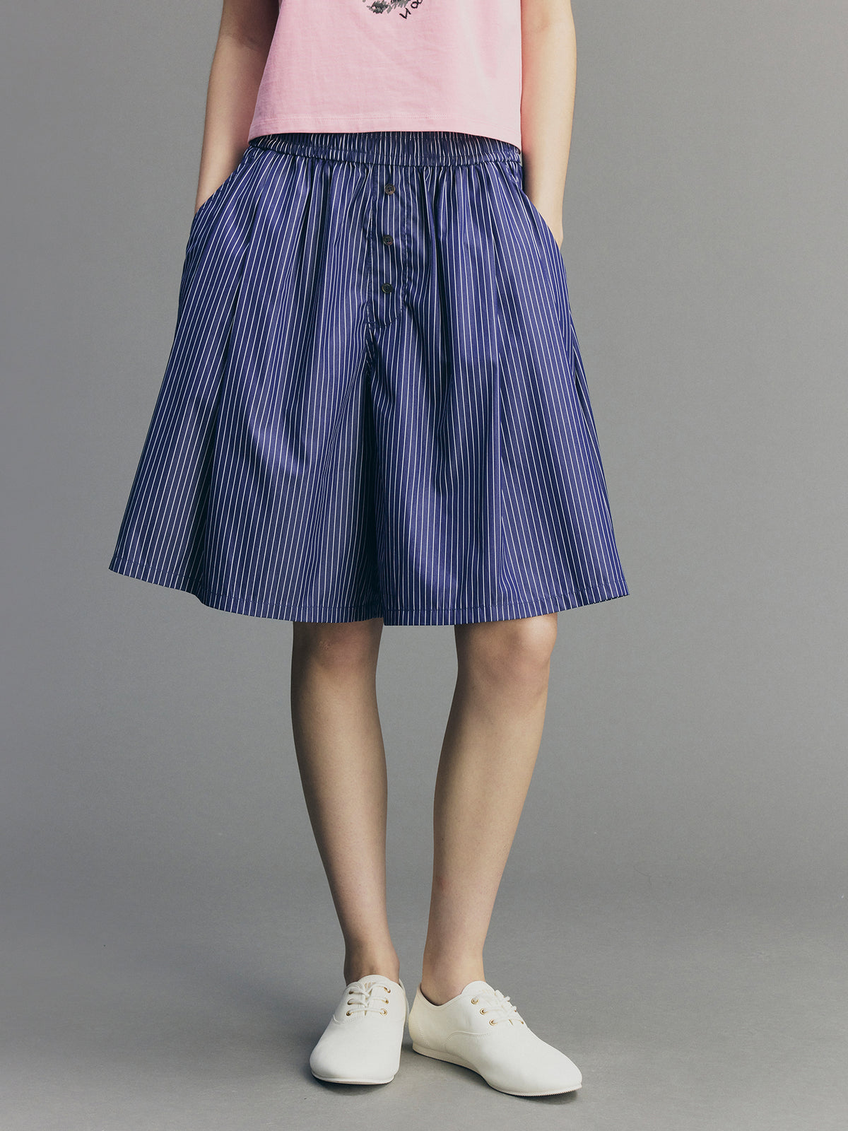 Relaxed Striped Aloha Shorts