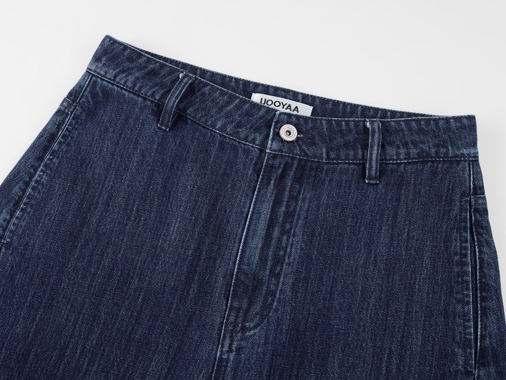 Sporty Cherry Slub Barrel Jeans