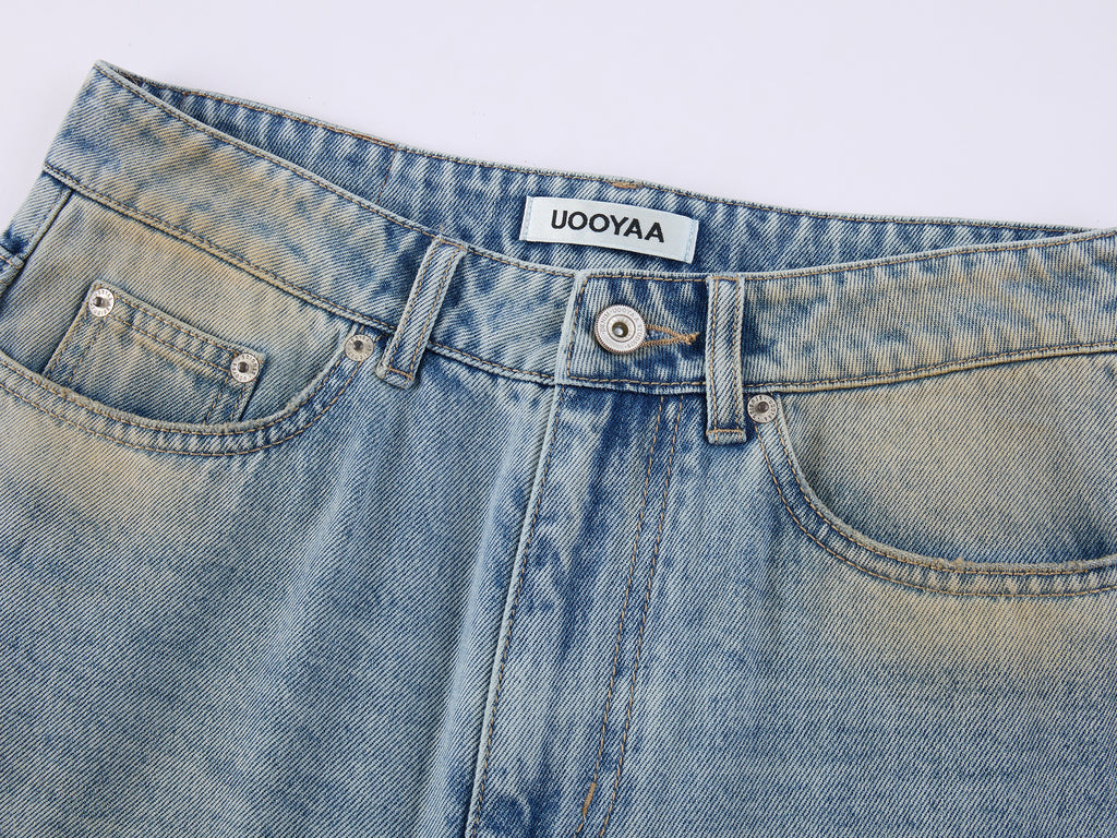 Sporty Cherry Vintage Straight-Leg Jeans