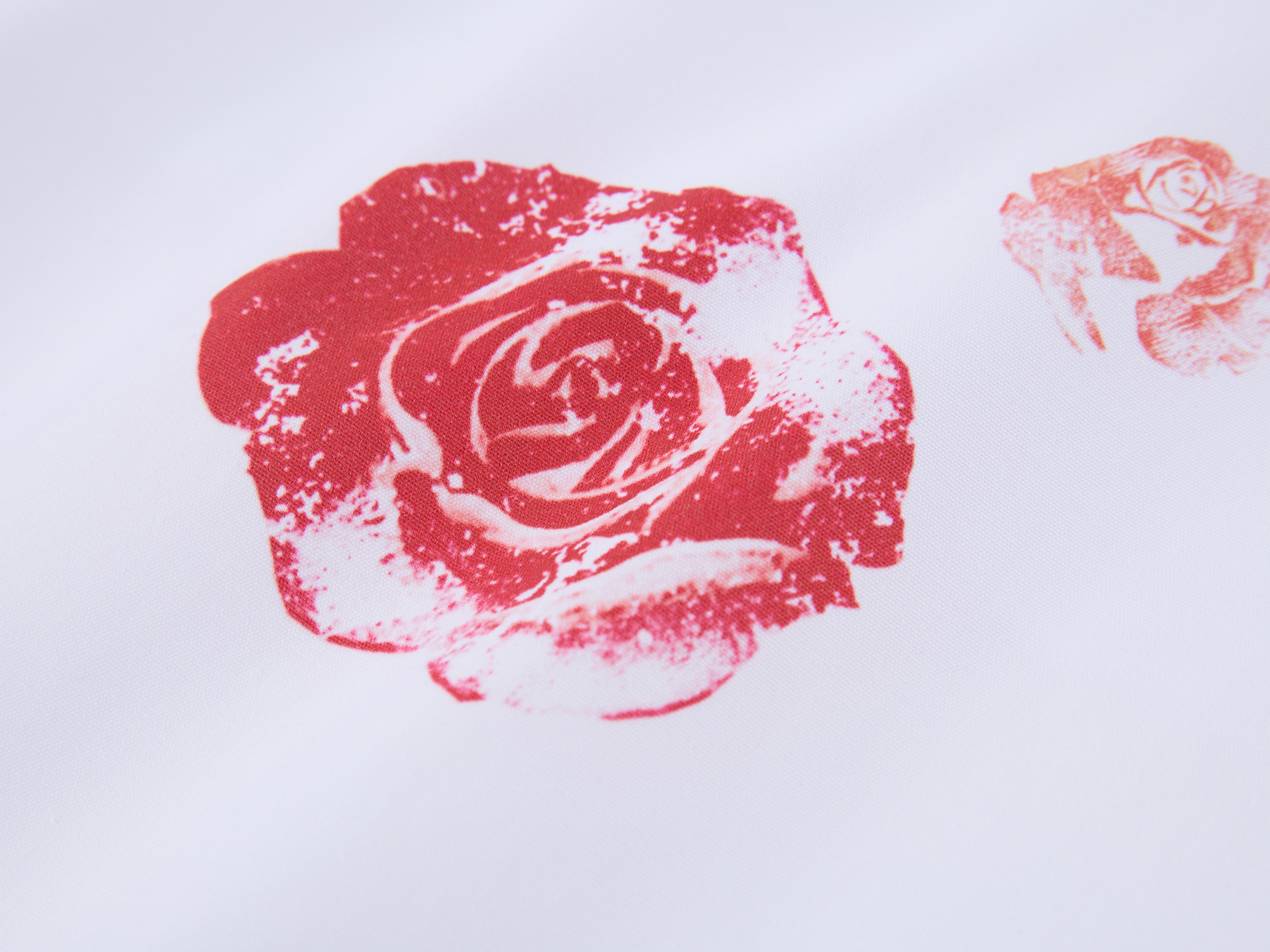 Rose Lipstick Print Poplin Shirt