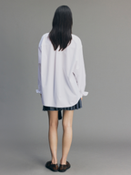Rose Lipstick Print Poplin Shirt