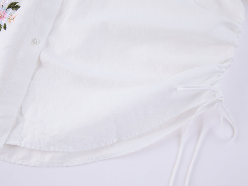 Fantasy Cat Embroidered Shirt