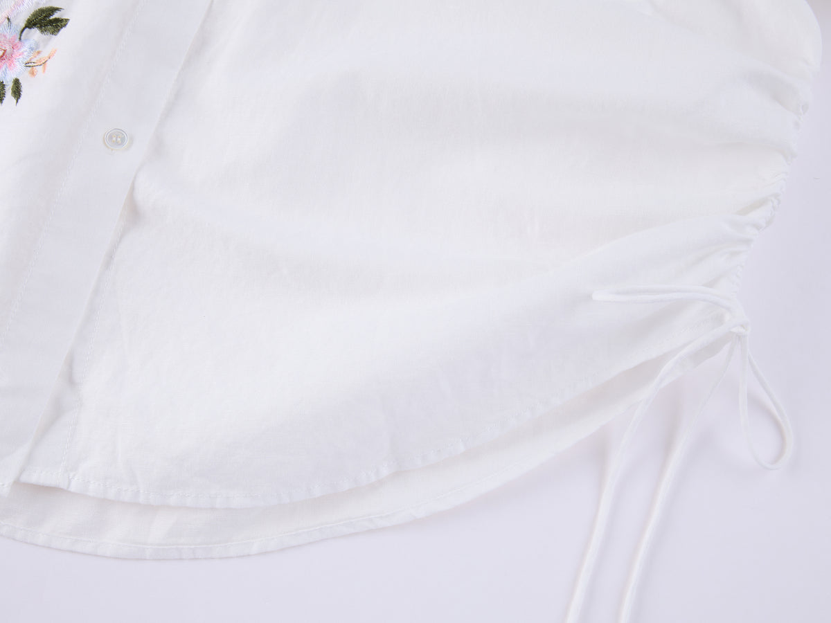 Fantasy Cat Embroidered Shirt