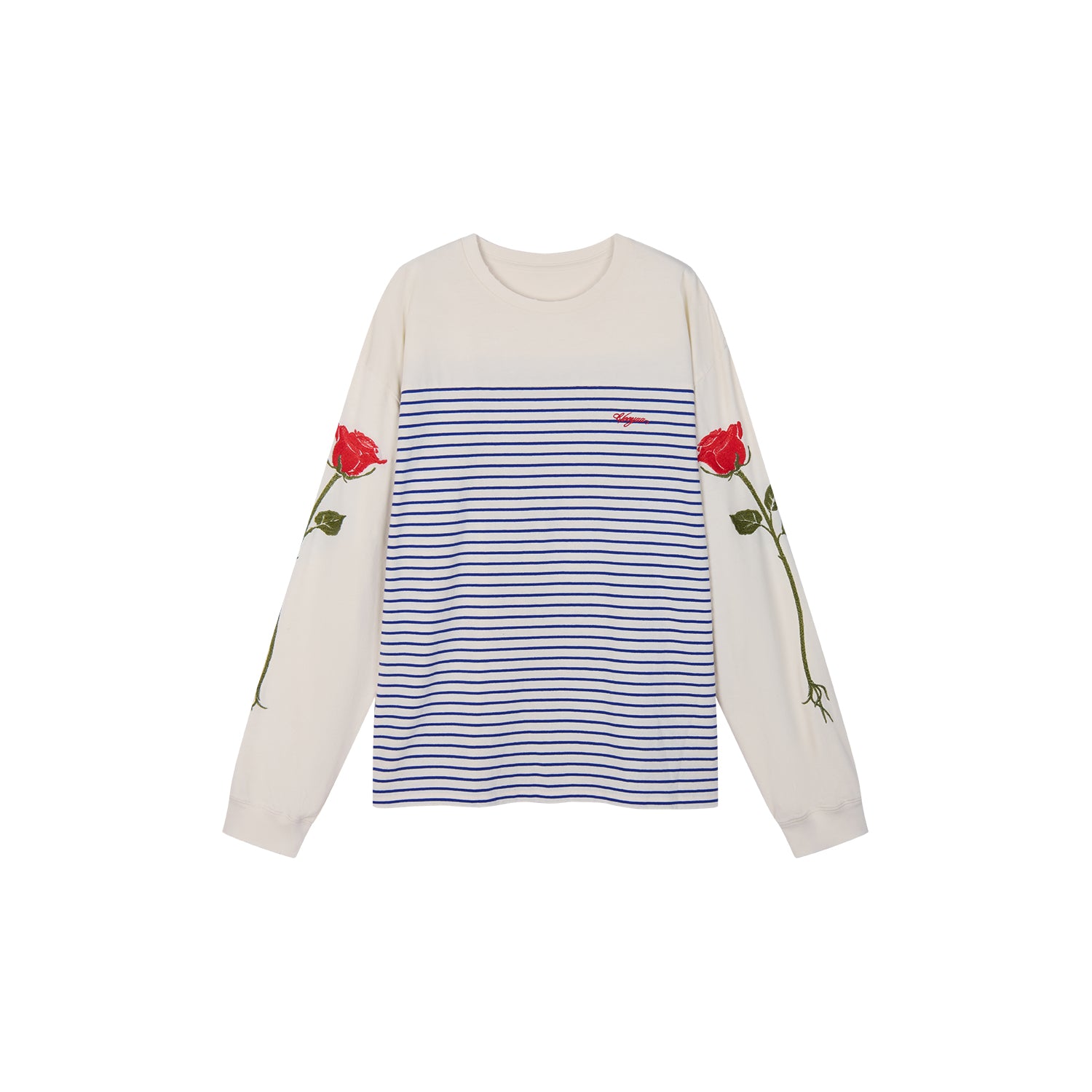 Romantic True Flower Stem Embroidered Sweatshirt