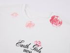 Rose Lipstick Print Fitted T-shirt