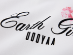 Rose Lipstick Print Fitted T-shirt