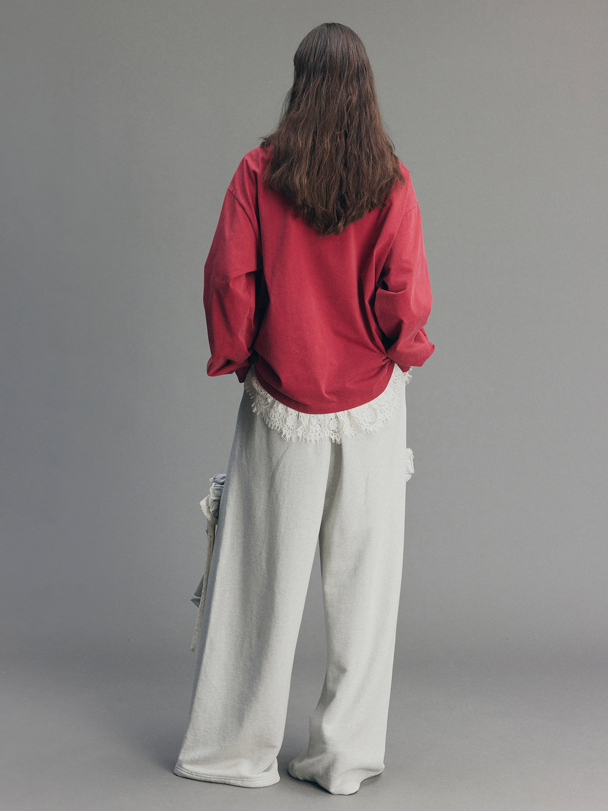 Casual Twisted Layered Collegiate Sweatshirt