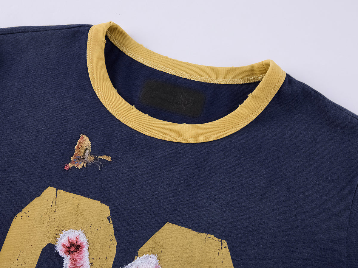 Fantasy Cat Embroidered T-shirt