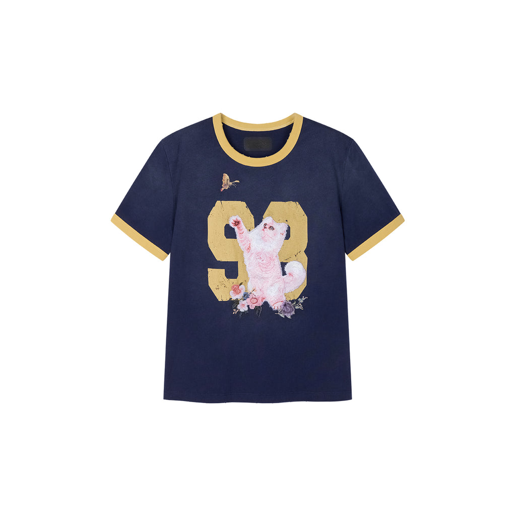 Fantasy Cat Embroidered T-shirt