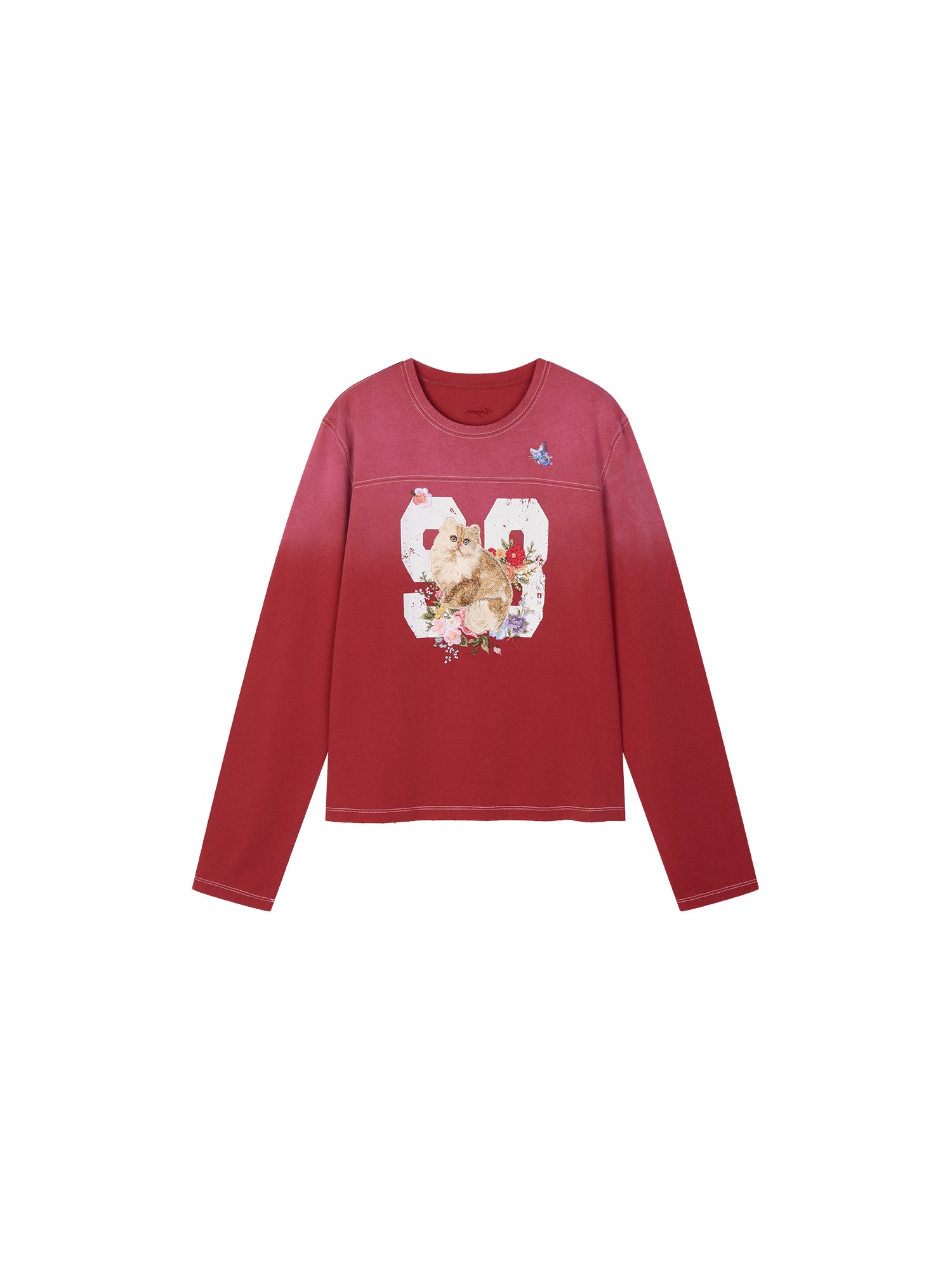 Fantasy Cat Embroidered Sweatshirt