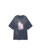 Fantasy Cat Embroidered T-shirt