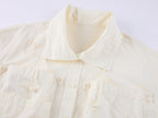 Casual Adjustable Drawstring Utility Shirt