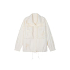 Casual Adjustable Drawstring Utility Shirt