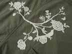Vintage Embroidered Drawstring Utility Jacket