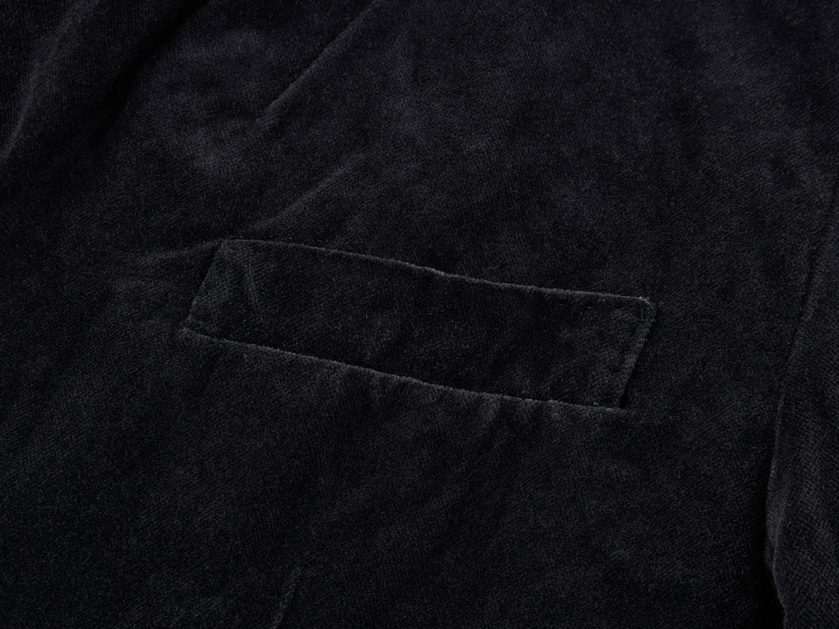 Distressed Aquatic Tuxedo Blazer