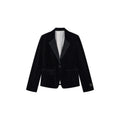 Distressed Aquatic Tuxedo Blazer